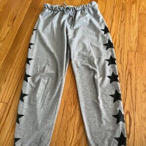 ISLAND GYPSY gray STAR pant/ sweatpant, M